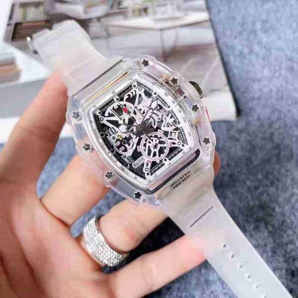 richards watch milles mechanical wristwatch watches designer luxury mens mechanics men's silicone band transparent hollowed out dial co, Slivery;black
richards watch milles mechanical wristwatch watches designer luxury mens mechanics men's silicone band transparent hollowed out dial co, Slivery;black