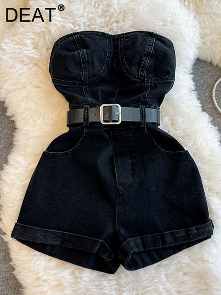 women s jumpsuits rompers deat women tube denim playsuits backless sleeveless arrivals temperament zipper casual fasion summer 2023 11d8241, Black;white
women s jumpsuits rompers deat women tube denim playsuits backless sleeveless arrivals temperament zipper casual fasion summer 2023 11d8241, Black;white