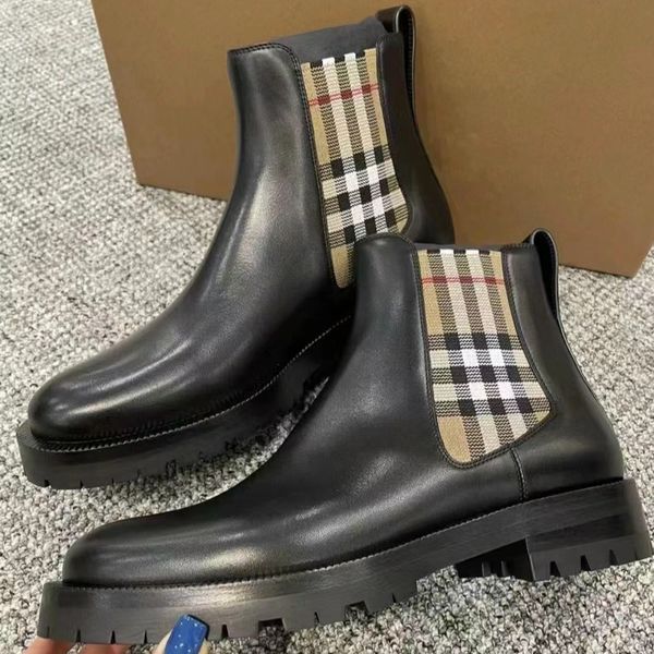 chelsea luxury designer boots doc martens cowhide cashmere womens shoes stripe plaid stretch band fashion booties low heel 4cm casual round, Black
chelsea luxury designer boots doc martens cowhide cashmere womens shoes stripe plaid stretch band fashion booties low heel 4cm casual round, Black