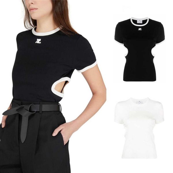 courreg * 23 summer new style jung eun-ji's same simple classic black and white color matching off waist slim short sleeve t-shirt
courreg * 23 summer new style jung eun-ji's same simple classic black and white color matching off waist slim short sleeve t-shirt