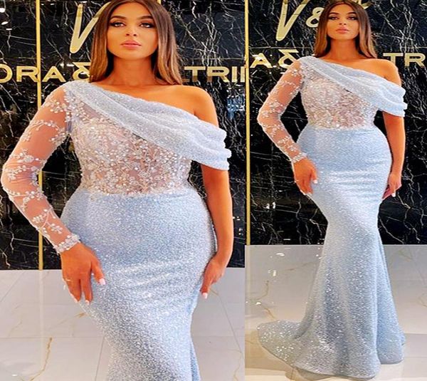 2021 plus size arabic aso ebi sequined lace beaded prom dresses one shoulder mermaid evening formal party second reception gowns d1387262, Black
2021 plus size arabic aso ebi sequined lace beaded prom dresses one shoulder mermaid evening formal party second reception gowns d1387262, Black