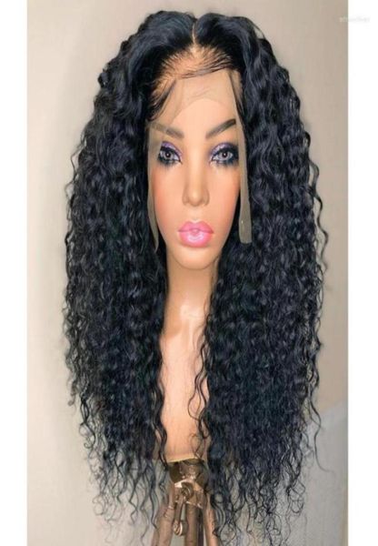 natural looking 180 density 26 inch long kinky curly black lace front wig for women babyhair glueless preplucked synthetic daily709352651, Black;brown
natural looking 180 density 26 inch long kinky curly black lace front wig for women babyhair glueless preplucked synthetic daily709352651, Black;brown