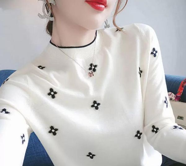 women's sweaters luxury letter brand designer sweaters o-neck pullover casual knitted t-shirt, White;black
women's sweaters luxury letter brand designer sweaters o-neck pullover casual knitted t-shirt, White;black