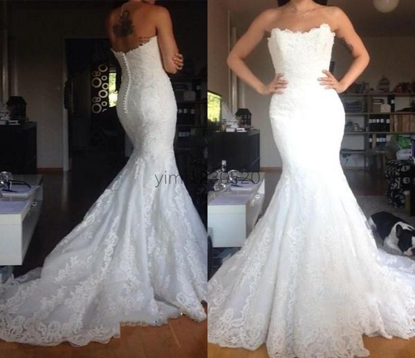 elegant mermaid wedding dresses bridal gowns 2021 strapless backless sweep train appliques garden country vestidos de novia plus s9335473, White
elegant mermaid wedding dresses bridal gowns 2021 strapless backless sweep train appliques garden country vestidos de novia plus s9335473, White