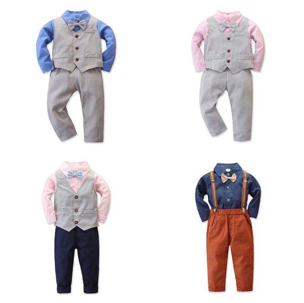 kids boy shirt outfits striped solid dot bowtie turndown collar shirt pants vest threepiece set kids casual boy clothes boys clo5023743, White
kids boy shirt outfits striped solid dot bowtie turndown collar shirt pants vest threepiece set kids casual boy clothes boys clo5023743, White