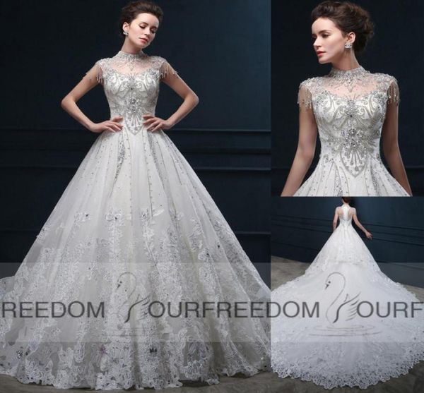gorgeous chapel train wedding dresses 2019 new crystal beaded high collar cap sleeve church castle bridal gown custom made7118358, White
gorgeous chapel train wedding dresses 2019 new crystal beaded high collar cap sleeve church castle bridal gown custom made7118358, White