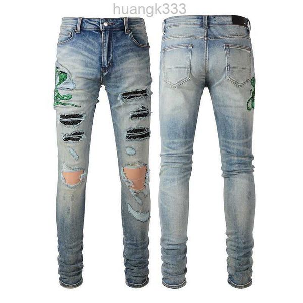 quality high mens jeans distressed motorcycle biker jean snake embroidery rock skinny slim ripped hole stripe fashionable embroidery denim p, Blue
quality high mens jeans distressed motorcycle biker jean snake embroidery rock skinny slim ripped hole stripe fashionable embroidery denim p, Blue