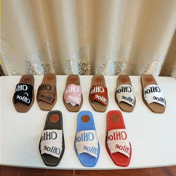 designer sandals women woody flat mule slipper white black pink lettering fabric canvas slippers summer beach shoes size 35-41
designer sandals women woody flat mule slipper white black pink lettering fabric canvas slippers summer beach shoes size 35-41