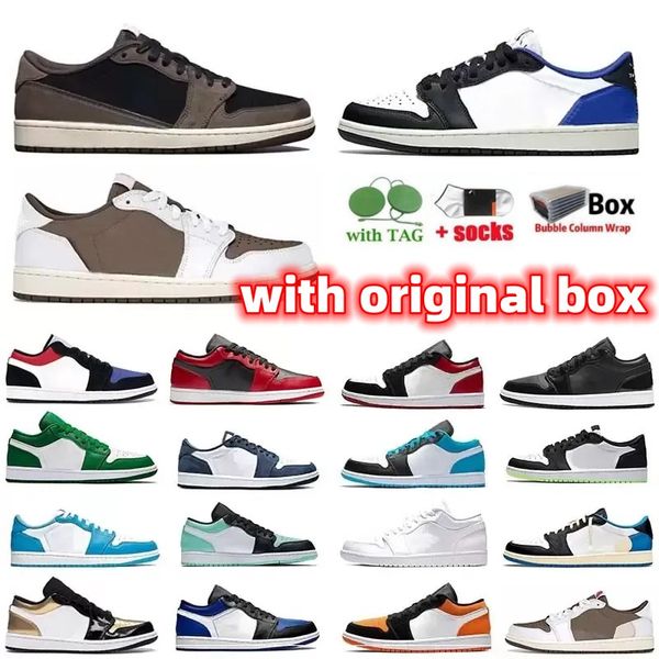 with box low 1 basketball shoes 1s unc reverse bred mens sports trainers royal toe laser university blue black light smoke grey men women sn
with box low 1 basketball shoes 1s unc reverse bred mens sports trainers royal toe laser university blue black light smoke grey men women sn