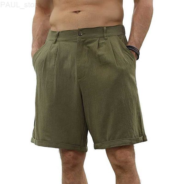 fashion men's cotton linen leisure slim fit button solid color short pant 2023 spring summer casual men shorts streetwear l230705, White;black
fashion men's cotton linen leisure slim fit button solid color short pant 2023 spring summer casual men shorts streetwear l230705, White;black