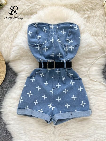 women's two piece pants singrain denim cross print women jumpsuits summer fashion sashes pocket high street ladies temperament rompers, White
women's two piece pants singrain denim cross print women jumpsuits summer fashion sashes pocket high street ladies temperament rompers, White