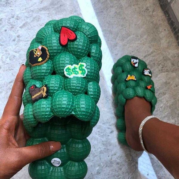sandals arrival women summer bubble slides with charms breathable creative funny designer massage slippers brand luxury sandals 230417, Black
sandals arrival women summer bubble slides with charms breathable creative funny designer massage slippers brand luxury sandals 230417, Black