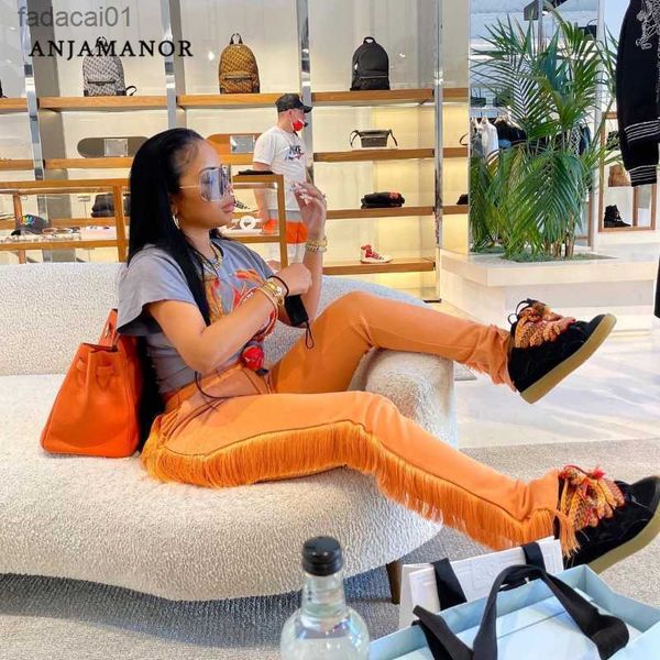 anjamanor tassel sweatpants for girls fashion streetwear women fringe joggers cozy casual elastic high waist pants d13cg39 l230621, Black;white
anjamanor tassel sweatpants for girls fashion streetwear women fringe joggers cozy casual elastic high waist pants d13cg39 l230621, Black;white