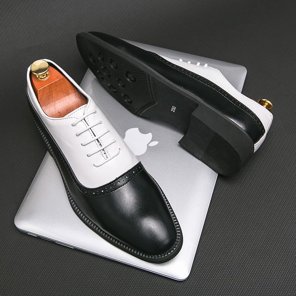 new derby shoes for men lace-up pointed toe business men formal shoes spring autumn size 38-46 ing, Black
new derby shoes for men lace-up pointed toe business men formal shoes spring autumn size 38-46 ing, Black