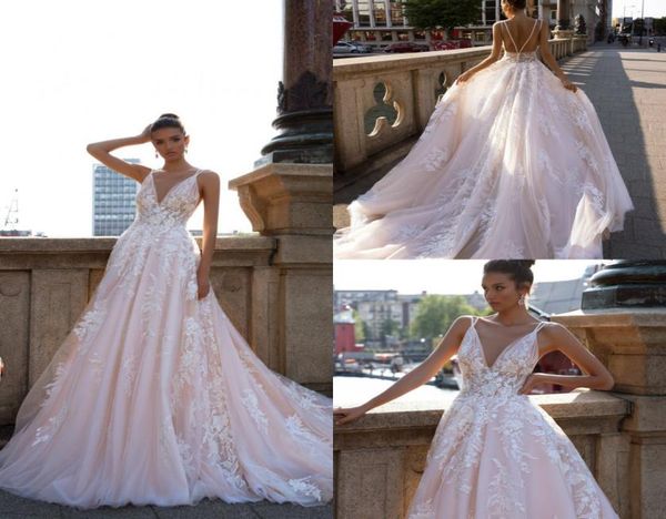 blush pink boho wedding dresses lace appliqued sweep train a line v neck beach wedding dress custom made backless bohemian bridal 6153501, White
blush pink boho wedding dresses lace appliqued sweep train a line v neck beach wedding dress custom made backless bohemian bridal 6153501, White