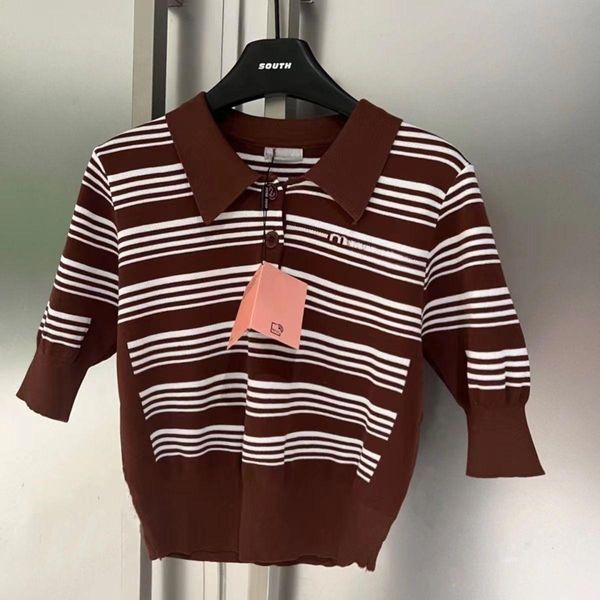 fashion limited edition letter designer t-shirt ladies lapel sweet style chest letter fashion socialite knit top, White
fashion limited edition letter designer t-shirt ladies lapel sweet style chest letter fashion socialite knit top, White