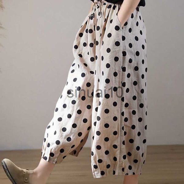 women's pants capris 2023 new arrival summer women cotton linen ankle-length pants casual loose elastic waist dot print bloomers pants, Black;white
women's pants capris 2023 new arrival summer women cotton linen ankle-length pants casual loose elastic waist dot print bloomers pants, Black;white