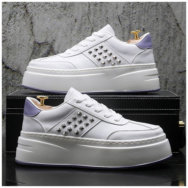new men sneakers fashion rivets men shoes trend casual sport shoes for men comfort white vulcanized platform shoes, Black
new men sneakers fashion rivets men shoes trend casual sport shoes for men comfort white vulcanized platform shoes, Black