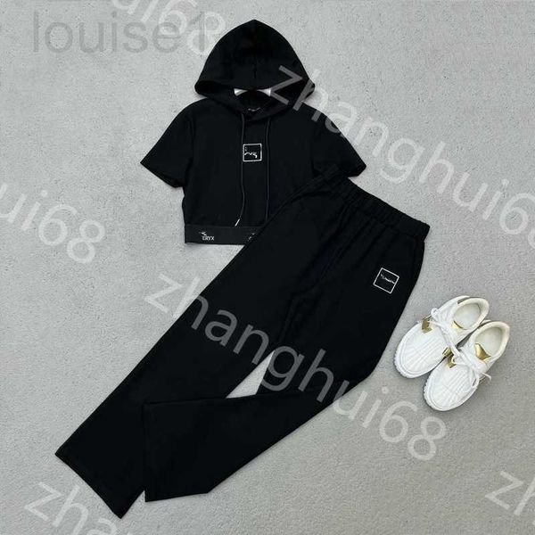 women's tracksuits designer 23ss womens clothing women tracksuit embroidery ribbon splicing hoodie cotton short sleeve t-shirt elastic, Gray
women's tracksuits designer 23ss womens clothing women tracksuit embroidery ribbon splicing hoodie cotton short sleeve t-shirt elastic, Gray