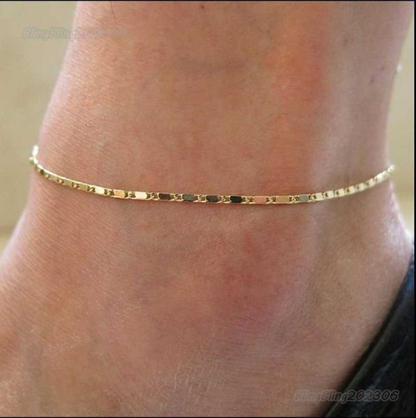 women simple gold chain anklet ankle bracelet barefoot sandal beach foot jewelry, Red;blue
women simple gold chain anklet ankle bracelet barefoot sandal beach foot jewelry, Red;blue