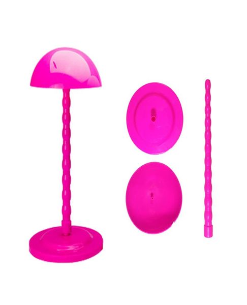old street 2piece portable wig hat cap durable plastic folding display holder stand tool1878133, White
old street 2piece portable wig hat cap durable plastic folding display holder stand tool1878133, White