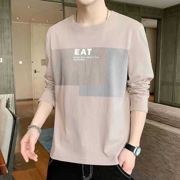spring and autumn long sleeved t-shirts for young men's clothing trend casual round neck simple top, White;black
spring and autumn long sleeved t-shirts for young men's clothing trend casual round neck simple top, White;black