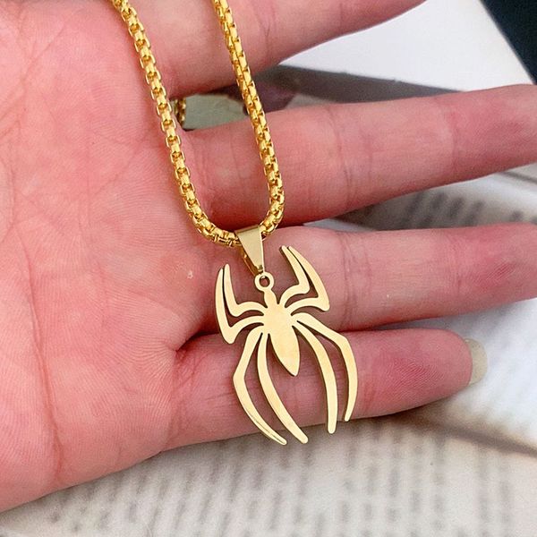 spider logo stainless steel pendant fashion women and men's titanium steel jewelry, Silver
spider logo stainless steel pendant fashion women and men's titanium steel jewelry, Silver