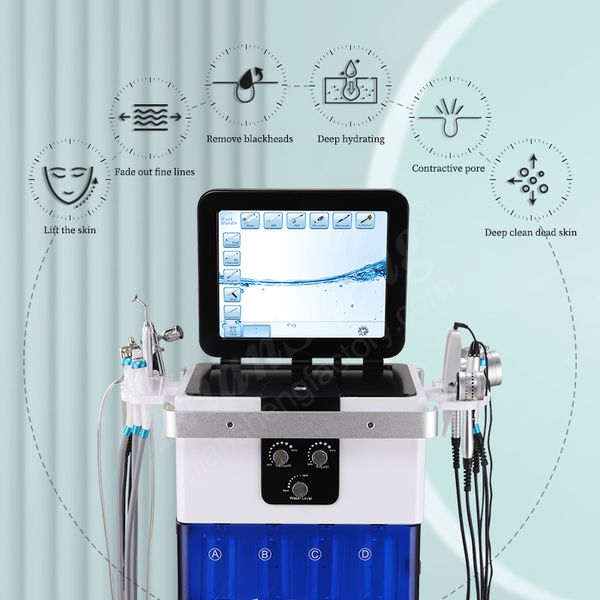 11 in 1 hydro water oxygen dermabrasion skin face clean jet peel beauty machine, Black;white
11 in 1 hydro water oxygen dermabrasion skin face clean jet peel beauty machine, Black;white