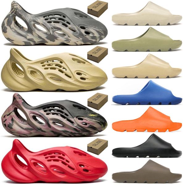 2023 with box designer slippers men women slider foam runner slides sandal onyx pure bone vermillion moon gray mineral blue sulfur ochre azu, Black
2023 with box designer slippers men women slider foam runner slides sandal onyx pure bone vermillion moon gray mineral blue sulfur ochre azu, Black