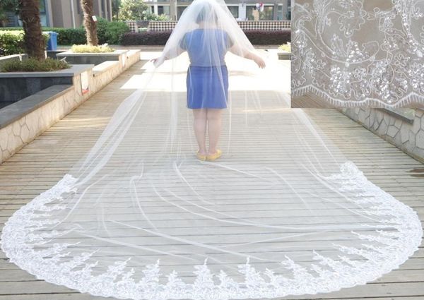 3m 4m cathedral wedding veils two layers white ivory bling bling sequins white ivory lace tulle real po wedding dresses veil5887618, Black
3m 4m cathedral wedding veils two layers white ivory bling bling sequins white ivory lace tulle real po wedding dresses veil5887618, Black