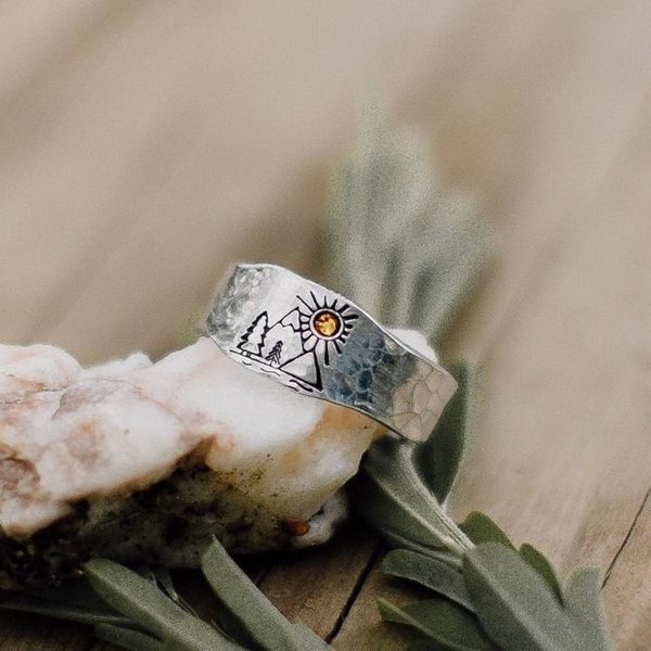 band rings forest mountain sun nature landscape carved ring for women men mountain sunset nature forest ring adjustable jewelry dropship 230, Silver
band rings forest mountain sun nature landscape carved ring for women men mountain sunset nature forest ring adjustable jewelry dropship 230, Silver