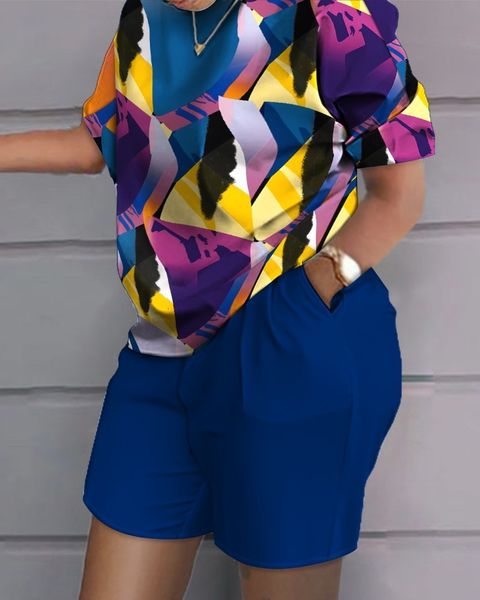 women's two piece pants summer fashion casual two pieces set women print short sleeved tshirt suit women shorts two piece set tracksuit, White
women's two piece pants summer fashion casual two pieces set women print short sleeved tshirt suit women shorts two piece set tracksuit, White