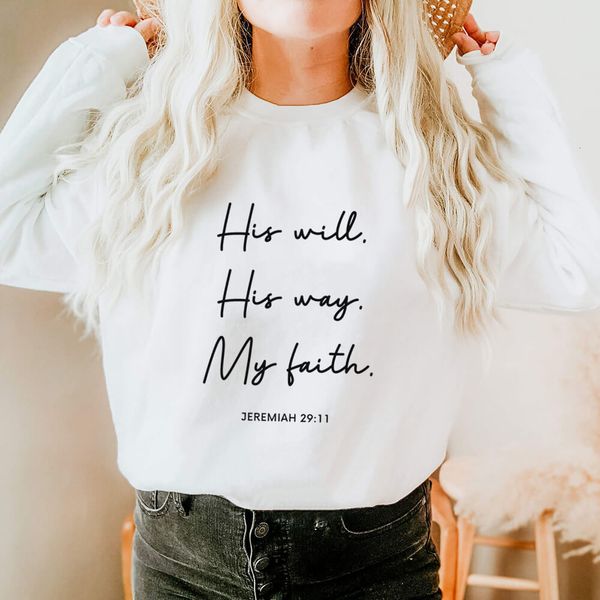 womens hoodies sweatshirts his will way my faith 100%cotton printed christian casual oneck pullovers long sleeve gift for her 230706, Black
womens hoodies sweatshirts his will way my faith 100%cotton printed christian casual oneck pullovers long sleeve gift for her 230706, Black