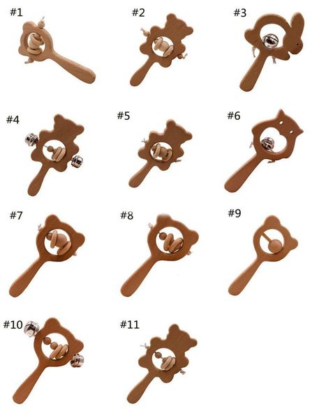 11 styles baby teether elm wooden animal owl bear rattle crafts toy newborn molars baby health teething toys5002370
11 styles baby teether elm wooden animal owl bear rattle crafts toy newborn molars baby health teething toys5002370