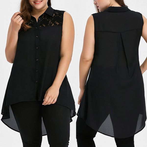women's blouses shirts women and blouses plus size summer female solid color vest large size lace high low asymmetric sleeveless shir, White
women's blouses shirts women and blouses plus size summer female solid color vest large size lace high low asymmetric sleeveless shir, White