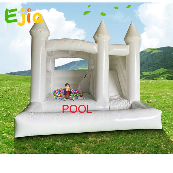 white inflatable wedding party bounce castle kids jumping bouncy house with pool for indoor outdoor fun
white inflatable wedding party bounce castle kids jumping bouncy house with pool for indoor outdoor fun