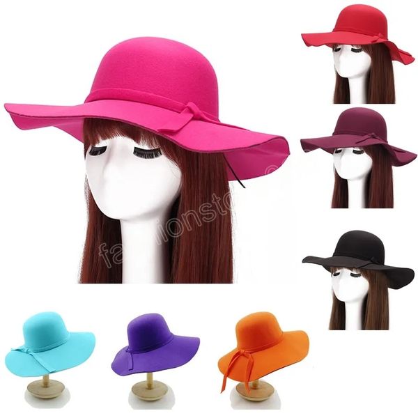 2023 new fedora hat multi color fedora hat new women's curly bow colored felt hat large brim party hat sombrero hombre, Blue;gray
2023 new fedora hat multi color fedora hat new women's curly bow colored felt hat large brim party hat sombrero hombre, Blue;gray