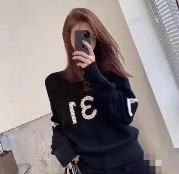women sweater sweatshirt brand classic letters designer cardigan long sleeve top, White;black
women sweater sweatshirt brand classic letters designer cardigan long sleeve top, White;black