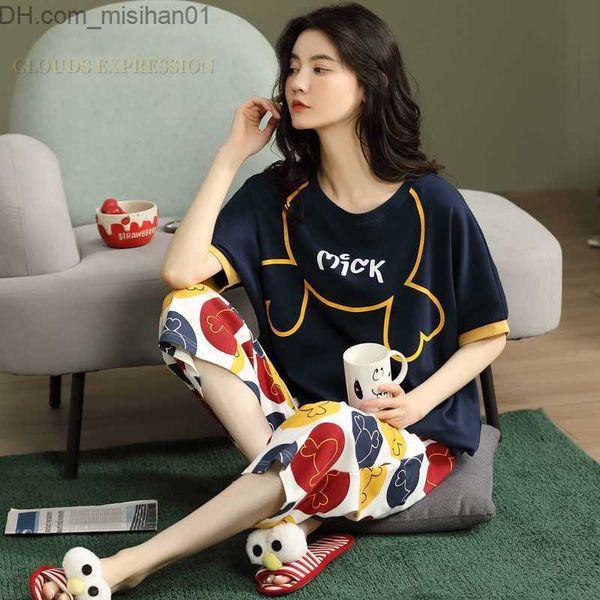 women's sleep lounge summer evening dress set knitted cotton cute cartoon pajamas sweet casual women's pajamas short sleeved pajam
women's sleep lounge summer evening dress set knitted cotton cute cartoon pajamas sweet casual women's pajamas short sleeved pajam