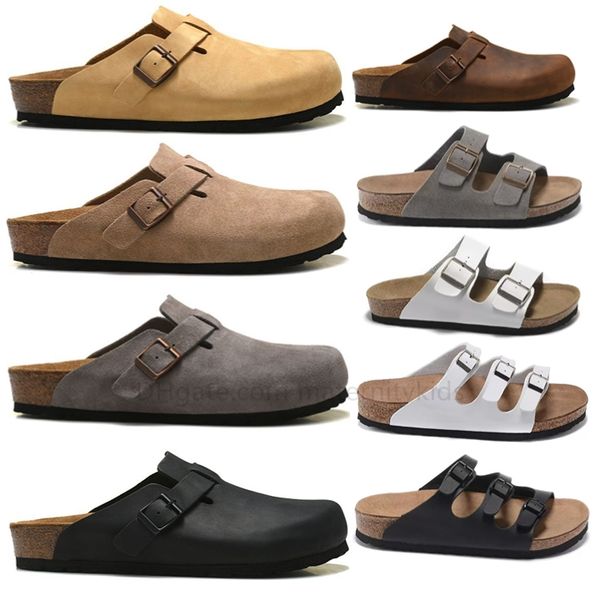 designer women slippers men boston clogs sandals cork flat fashion summer leather slides favourite beach casual shoes arizona mayari birks s, Black
designer women slippers men boston clogs sandals cork flat fashion summer leather slides favourite beach casual shoes arizona mayari birks s, Black