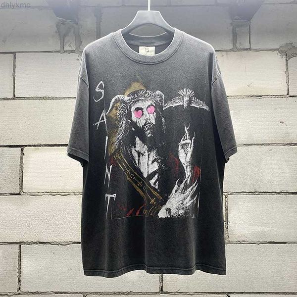 men's t-shirts american street saint michael co branded love satan limited vintage made old washable short sleeve t-shirt mbek, White;black
men's t-shirts american street saint michael co branded love satan limited vintage made old washable short sleeve t-shirt mbek, White;black