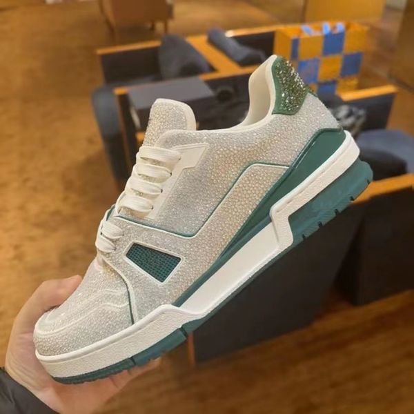 designer shoes fashion luxury brand trainer causal shoes trainer line rhinestone casual fashion board shoes green and gray color fashion, Black
designer shoes fashion luxury brand trainer causal shoes trainer line rhinestone casual fashion board shoes green and gray color fashion, Black
