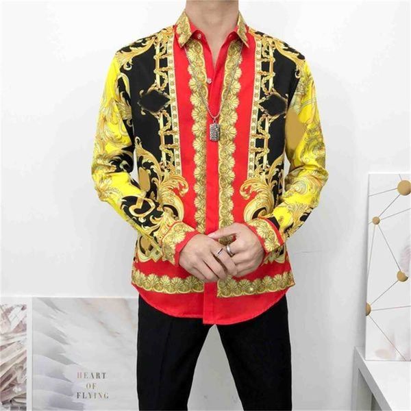 2021 fashion designer slim shirt for men 3d medusas black gold floral print men's dress long sleeve business casual g0bt kmw7, White;black
2021 fashion designer slim shirt for men 3d medusas black gold floral print men's dress long sleeve business casual g0bt kmw7, White;black