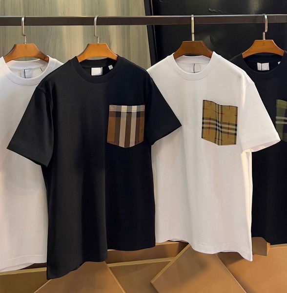 mens designers t shirt man womens tshirt with stripe chest plaid pocket short sleeves summer shirts men loose tees european standard size s-, White;black
mens designers t shirt man womens tshirt with stripe chest plaid pocket short sleeves summer shirts men loose tees european standard size s-, White;black