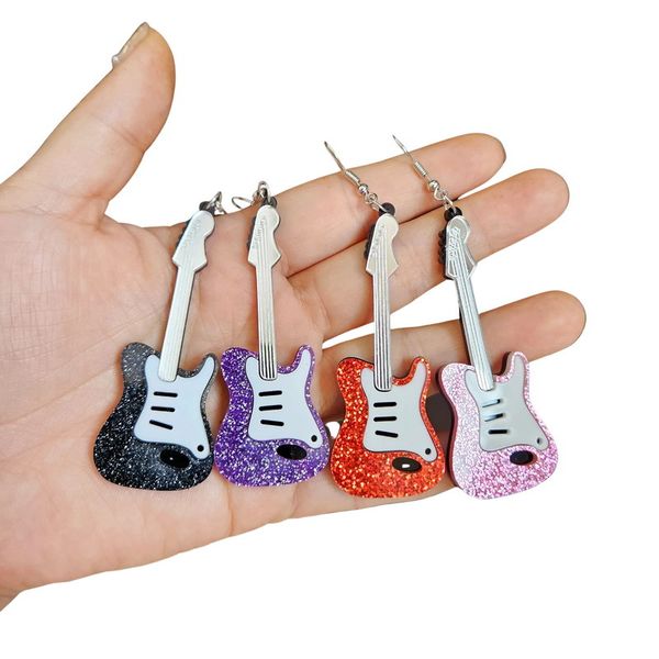 classical electric guitar earrings european and american retro renaissance personality hip hop earrings, Silver
classical electric guitar earrings european and american retro renaissance personality hip hop earrings, Silver