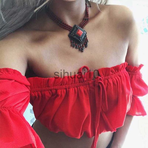 diy tanks camis crop women summer lantern sleeve strapless beach red black white ruched crop tank cropj230706
diy tanks camis crop women summer lantern sleeve strapless beach red black white ruched crop tank cropj230706