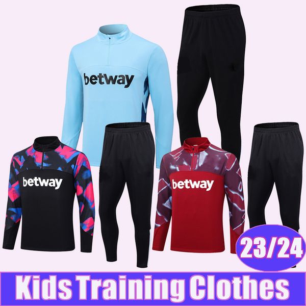 23 24 l. paqueta antonio training wear kids kit soccer jerseys johnson scamacca ings bowen benrahma emerson half zip football shirt, Black
23 24 l. paqueta antonio training wear kids kit soccer jerseys johnson scamacca ings bowen benrahma emerson half zip football shirt, Black