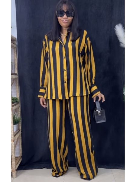 women's two piece pants dashiki african set women matching sets stripe elegant long sleeve blouse pieces wide leg trouser suits work 23, White
women's two piece pants dashiki african set women matching sets stripe elegant long sleeve blouse pieces wide leg trouser suits work 23, White