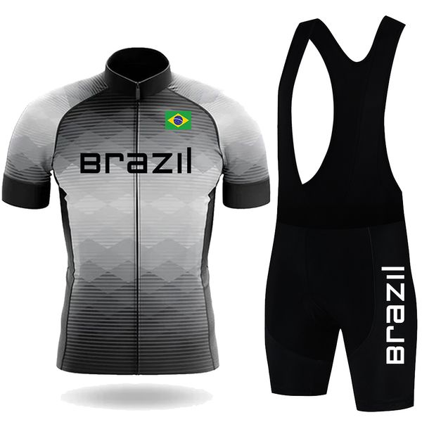 Image of Cycling Jersey Sets Brazil Ropa Ciclismo Summer Men Set Short Sleeve Racing Mountain Bike Clothing Bicycle Clothes Suit 230706