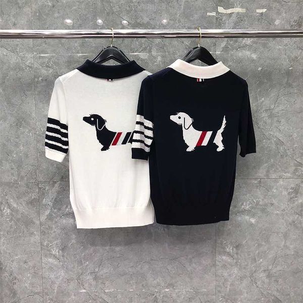 tb thom t-shirt summer women s fashion brand tee puppy designs engineered 4-bar stripe knitted lapel short sleeve tb sweatshirt, White
tb thom t-shirt summer women s fashion brand tee puppy designs engineered 4-bar stripe knitted lapel short sleeve tb sweatshirt, White